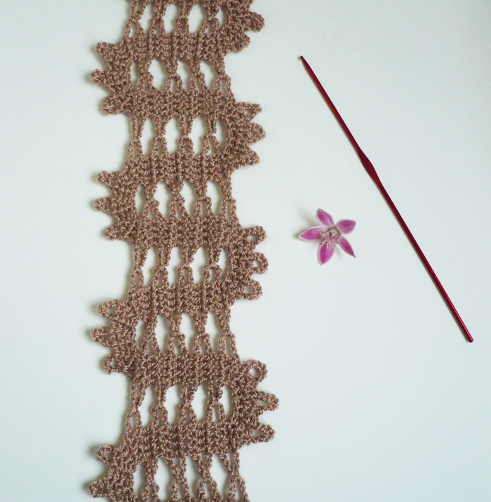 écharpe brugeoise crochet 1