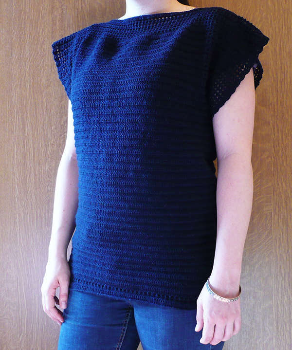 pull crochet manches courtes 3