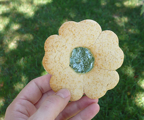 fleur biscuit vitrail bonbon